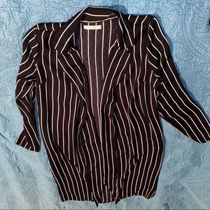 Active USA Long dress jacket striped - large